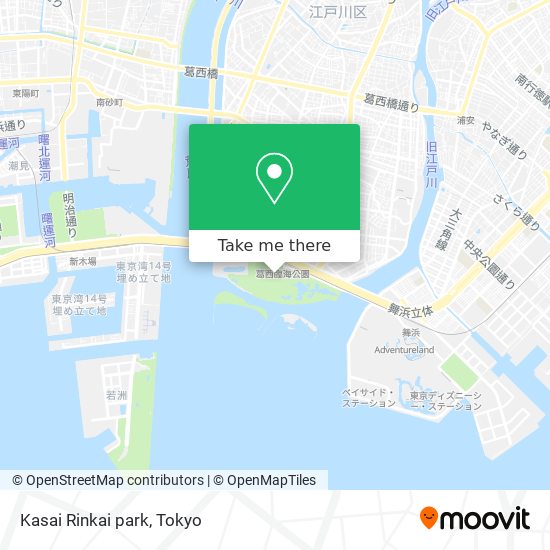 Kasai Rinkai park map