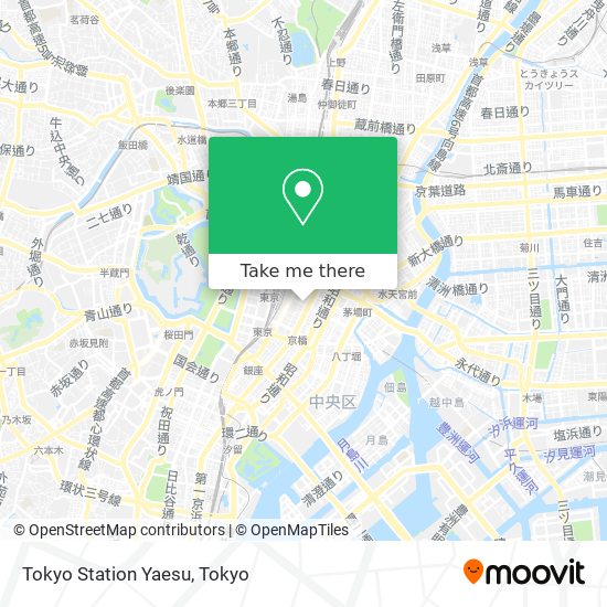 Tokyo Station Yaesu map