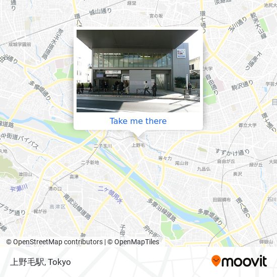 上野毛駅 map