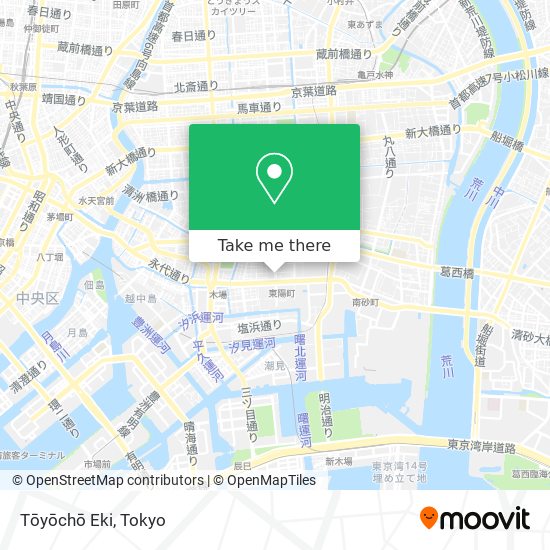 Tōyōchō Eki map