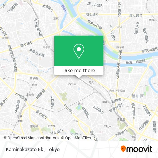 Kaminakazato Eki map