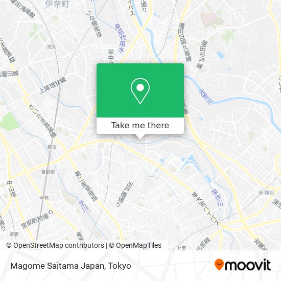 Magome Saitama Japan map