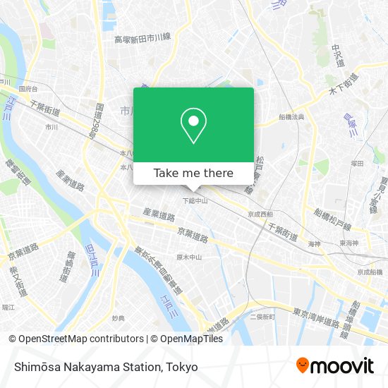 Shimōsa Nakayama Station map