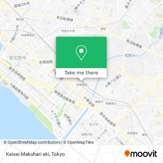 Keisei Makuhari eki map