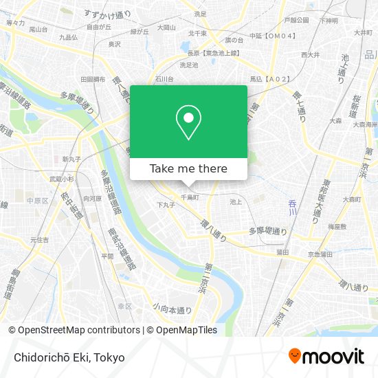 Chidorichō Eki map