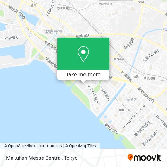 Makuhari Messe Central map