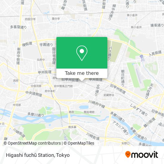 Higashi fuchū Station map