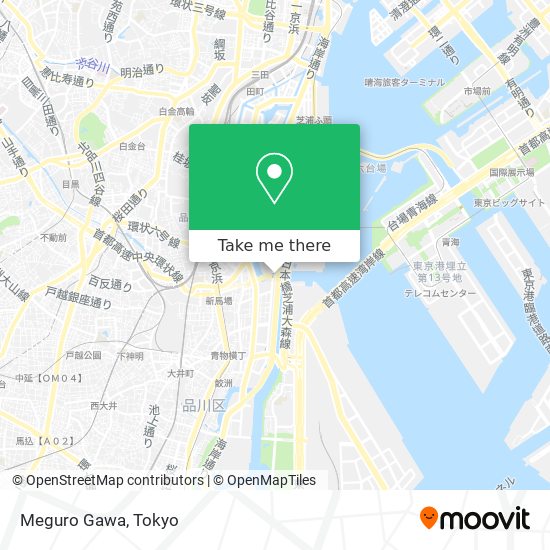 Meguro Gawa map