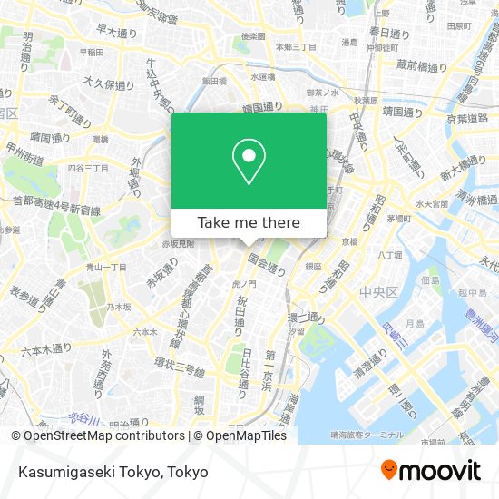 Kasumigaseki Tokyo map