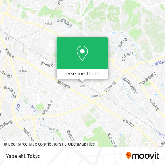 Yabe Station map