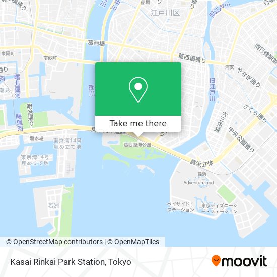 Kasai Rinkai Park Station map