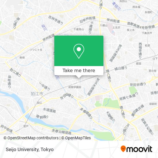 Seijo University map
