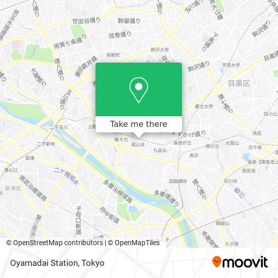 Oyamadai Station map
