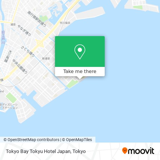 Tokyo Bay Tokyu Hotel Japan map