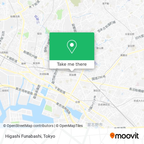 Higashi Funabashi map