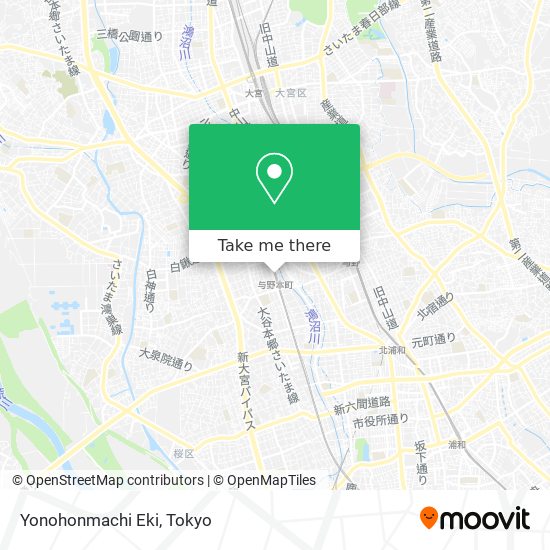 Yonohonmachi Eki map