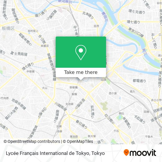 Lycée Français International de Tokyo map