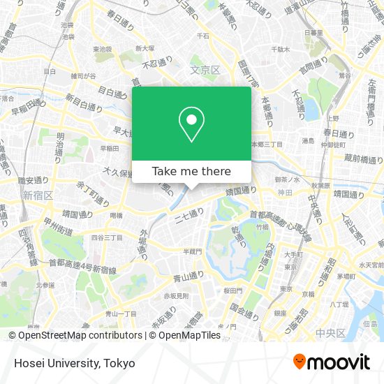 Hosei University map