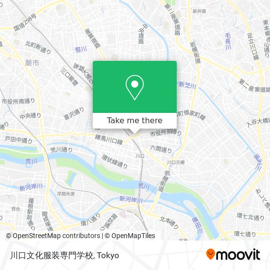 川口文化服装専門学校 map