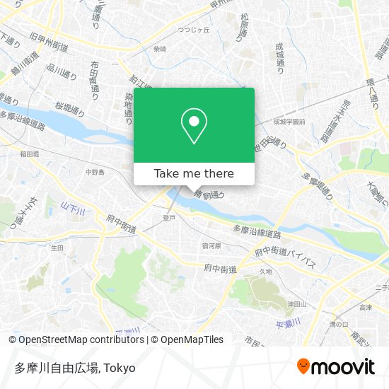 多摩川自由広場 map