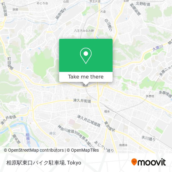 相原駅東口バイク駐車場 map