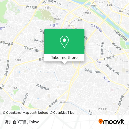 野川台3丁目 map
