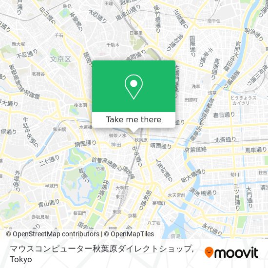 マウスコンピューター秋葉原ダイレクトショップ map