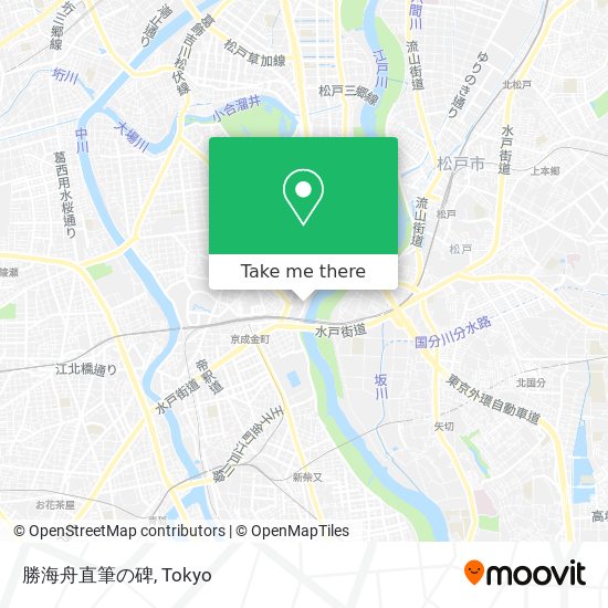 勝海舟直筆の碑 map