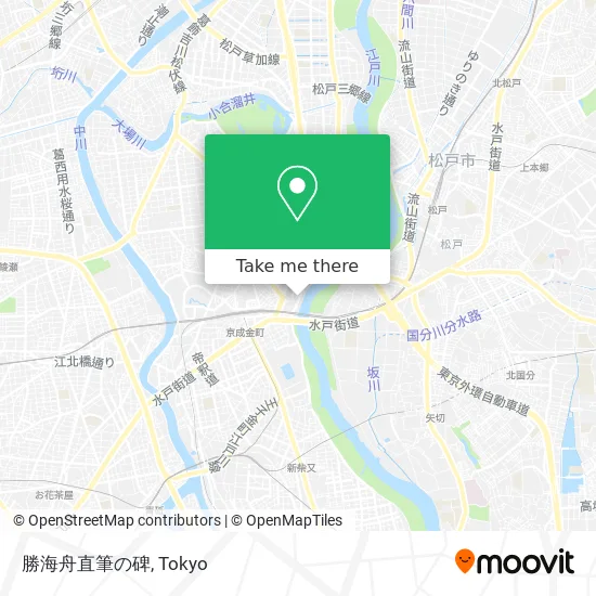 勝海舟直筆の碑 map
