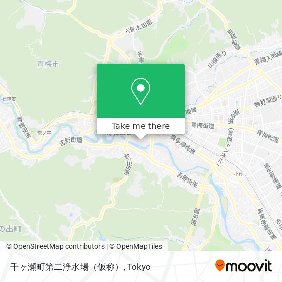 千ヶ瀬町第二浄水場（仮称） map