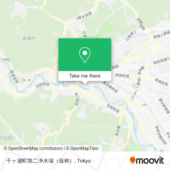 千ヶ瀬町第二浄水場（仮称） map