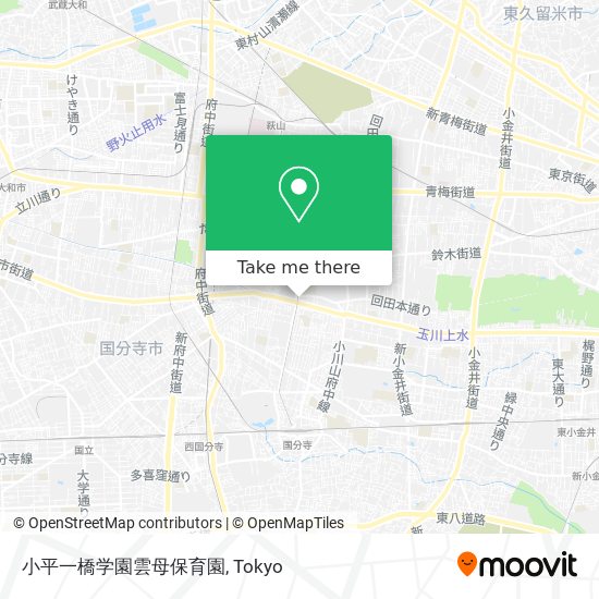 小平一橋学園雲母保育園 map
