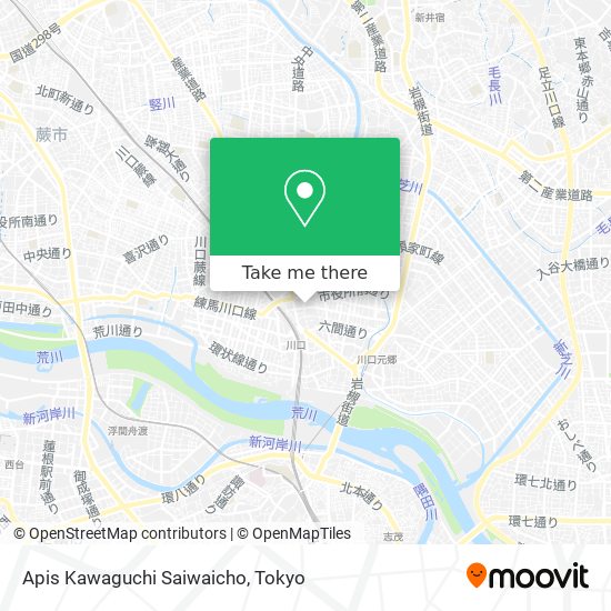 Apis Kawaguchi Saiwaicho map