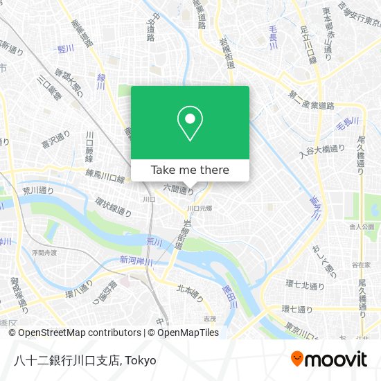 八十二銀行川口支店 map