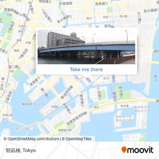 朝凪橋 map