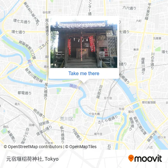 元宿堰稲荷神社 map