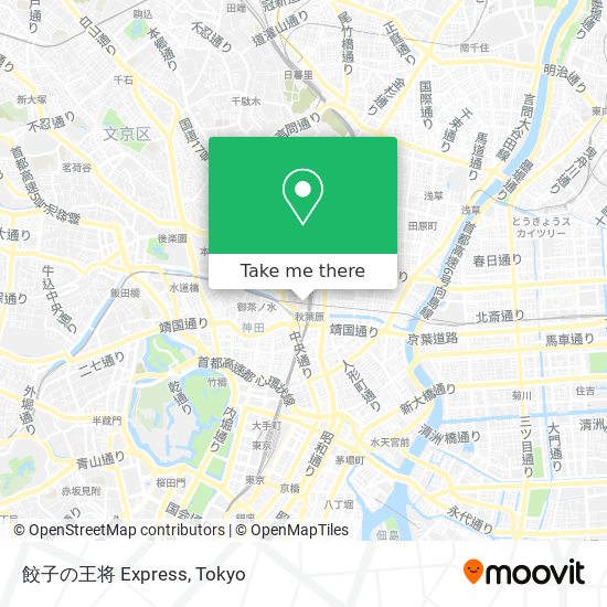 餃子の王将 Express map