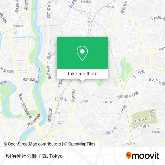 明治神社の獅子舞 map