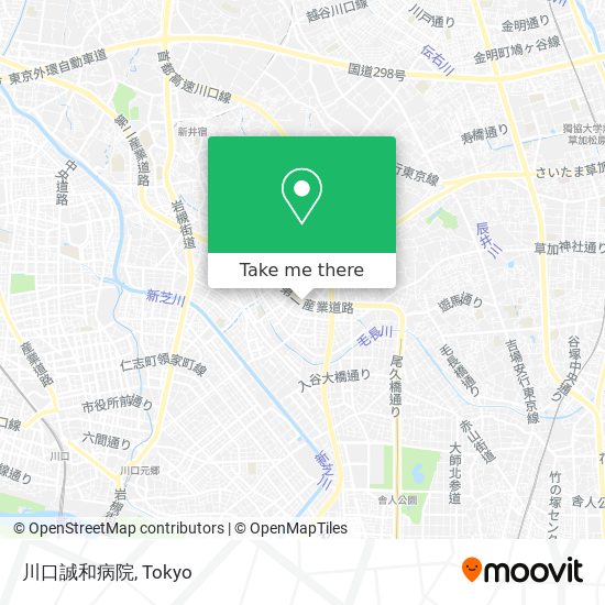 川口誠和病院 map