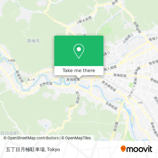Five-Chome Monthly Parking Lot map