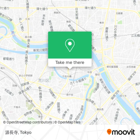 Genchonji Temple map