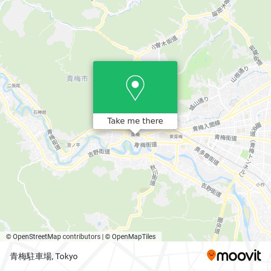 青梅駐車場 map