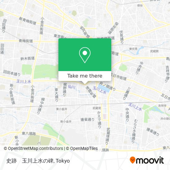 史跡　玉川上水の碑 map