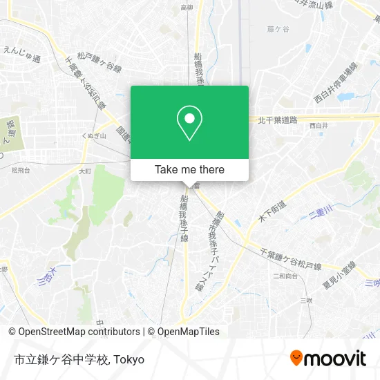 市立鎌ケ谷中学校 map
