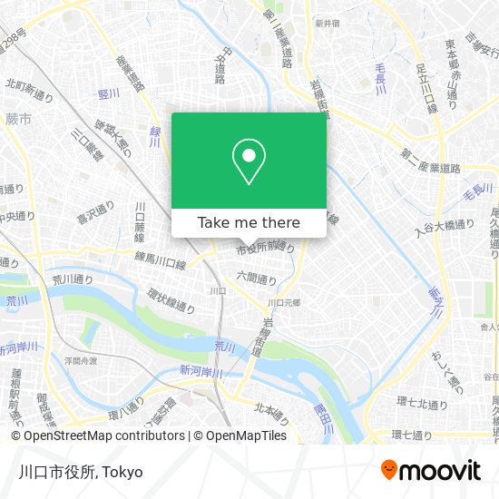 川口市役所 map