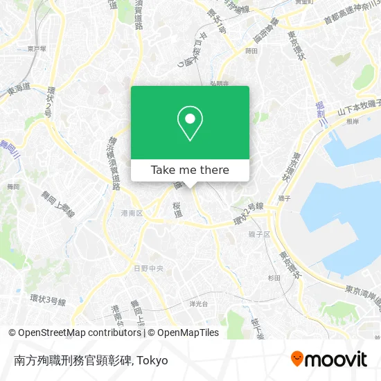 Memorial for Southern Martyred Prison Officers map