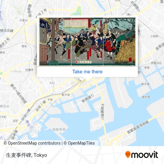 生麦事件碑 map