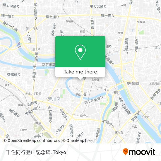 千住同行登山記念碑 map