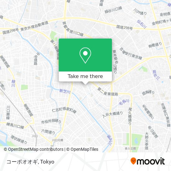 コーポオオギ map