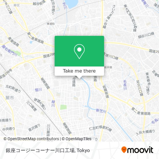 銀座コージーコーナー川口工場 map